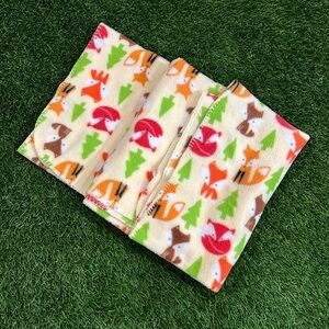 Lightweight fleece blanket- Fox Print